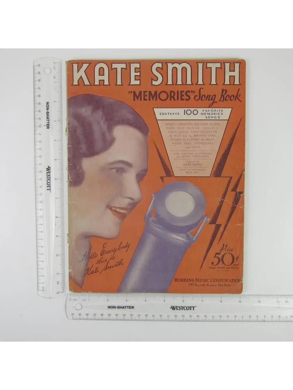 Sheet Music Kate Smith Memories Song Book 100 Songs Vintage 1933